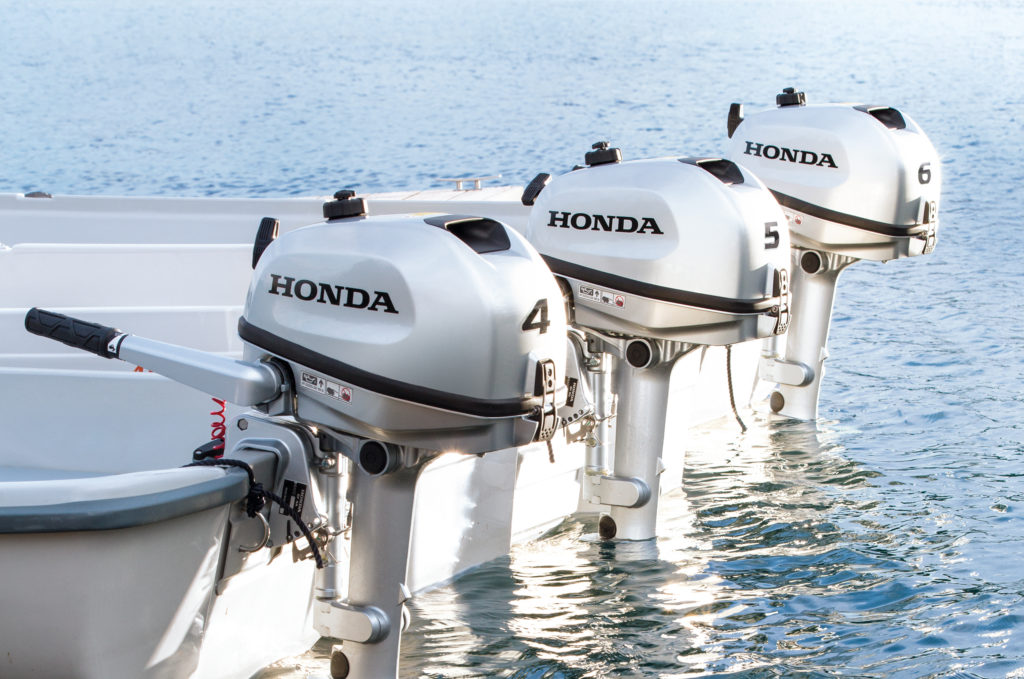 Nye Honda vannkjølte påhengsmotorer på 4, 5 og 6 hk. Markedets beste ganarti. 