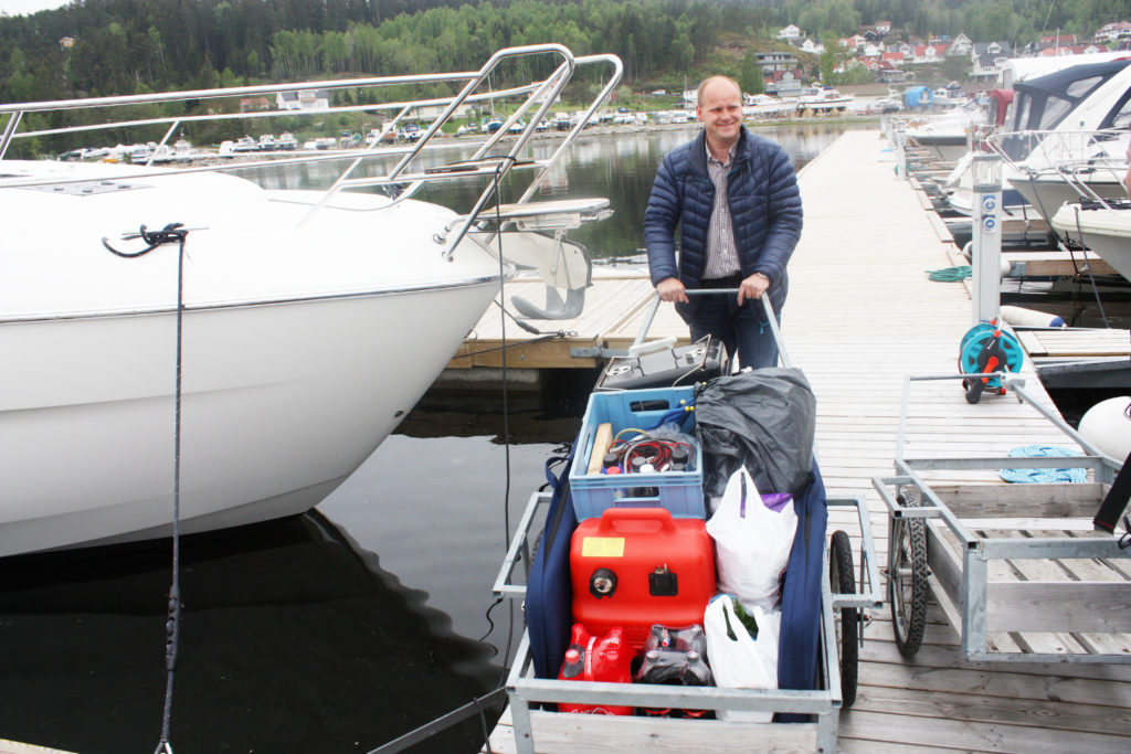 Lars Jørgen Thoresen fra Fredrikstad skal på båttur til Hvaler med familien. 